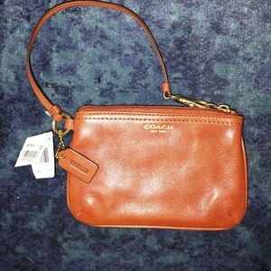 Coach Leather Wristlet